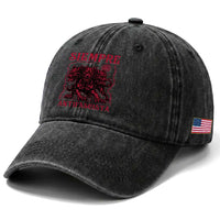 Siempre Antifascista Washed Cotton Baseball Cap Anti Fascism Protest Vintage Hydra Dog