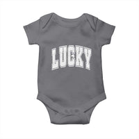 Vintage Lucky Shamrock Clover St Patricks Day Baby Onesie