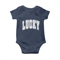 Vintage Lucky Shamrock Clover St Patricks Day Baby Onesie