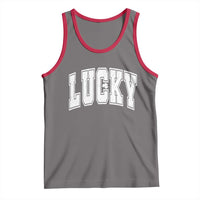Vintage Lucky Shamrock Clover St Patricks Day Tank Top