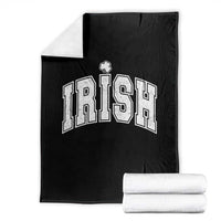 Funny Irish St Patricks Day Distressed Shamrock Ireland Pride Throw Blanket