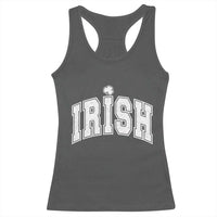 Funny Irish St Patricks Day Distressed Shamrock Ireland Pride Racerback Tank Top