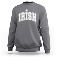 Funny Irish St Patricks Day Distressed Shamrock Ireland Pride Sweatshirt