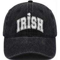 Funny Irish St Patricks Day Distressed Shamrock Ireland Pride Washed Cotton Baseball Cap