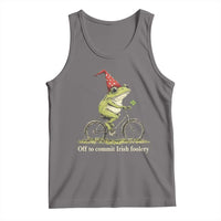 Funny Frog St Patricks Day Tank Top Off To Commit Irish Foolery Four Leaf Clover