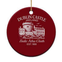 Dublin Castle Ireland Ceramic Ornament Baile Atha Cliath Ireland Travel Souvenir