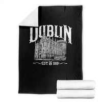 Dublin Castle Ireland Est 988 Travel Souvenir Throw Blanket