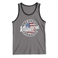 Funny 80th Birthday Tank Top Vintage 1946 Stamp 80 Years Old American Flag