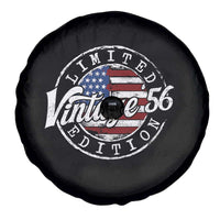 Funny 70th Birthday Spare Tire Cover Vintage 1956 Stamp 70 Years Old American Flag