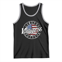 Funny 70th Birthday Tank Top Vintage 1956 Stamp 70 Years Old American Flag