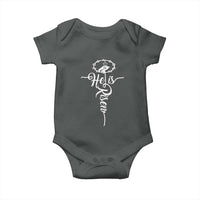 Easter He Is Risen Baby Onesie Christian Easter Day Religious Cross