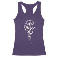 Easter He Is Risen Racerback Tank Top Christian Easter Day Religious Cross