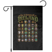 The 32 Counties Of Ireland Garden Flag Irish Pride Heritage Vintage Celtic Shamrock