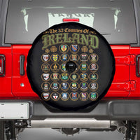 The 32 Counties Of Ireland Spare Tire Cover Irish Pride Heritage Vintage Celtic Shamrock