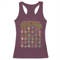 The 32 Counties Of Ireland Racerback Tank Top Irish Pride Heritage Vintage Celtic Shamrock