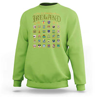 The 32 Counties Of Ireland Sweatshirt Irish Pride Heritage Vintage Celtic Shamrock