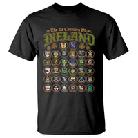 The 32 Counties Of Ireland T Shirt Irish Pride Heritage Vintage Celtic Shamrock