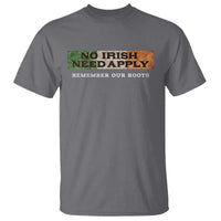 No Irish Need Apply Remember Our Roots T Shirt Celtic Pride History