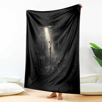 Jesus Christ Crucifixion Scene Religious Christian Easter Throw Blanket
