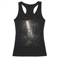 Jesus Christ Crucifixion Scene Religious Christian Easter Racerback Tank Top