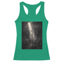 Jesus Christ Crucifixion Scene Religious Christian Easter Racerback Tank Top