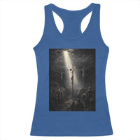 Jesus Christ Crucifixion Scene Religious Christian Easter Racerback Tank Top