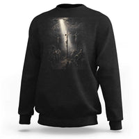 Jesus Christ Crucifixion Scene Religious Christian Easter Sweatshirt