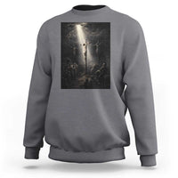 Jesus Christ Crucifixion Scene Religious Christian Easter Sweatshirt