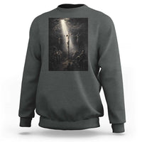 Jesus Christ Crucifixion Scene Religious Christian Easter Sweatshirt