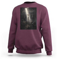 Jesus Christ Crucifixion Scene Religious Christian Easter Sweatshirt