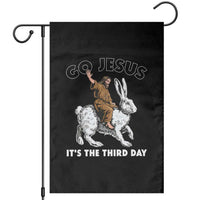 Funny Christian Easter Garden Flag Go Jesus It Is The Third Day Religious Bunny