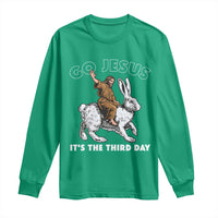 Funny Christian Easter Long Sleeve Shirt Go Jesus It Is The Third Day Religious Bunny