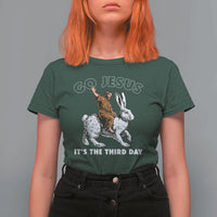 Funny Christian Easter T Shirt For Women Go Jesus It Is The Third Day Religious Bunny