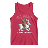 Funny Christian Easter Tank Top Go Jesus It Is The Third Day Religious Bunny