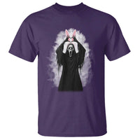 Funny Scary Bunny Face Ghost Heart Hand Sign Easter Day T Shirt