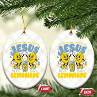 Life Gave Me Some Lemons But My Jesus He Be Makin Lemonade Ceramic Ornament Retro Lemon