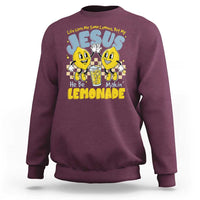 Life Gave Me Some Lemons But My Jesus He Be Makin Lemonade Sweatshirt Retro Lemon