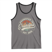 Promoted To Grandpa Est 2026 Tank Top Grandparents Baby Announcement Retro Mountain