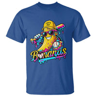 Funny Banana Baseball Drip T Shirt Lets Go Bananas Ice Cream Dripping Sport