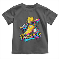 Funny Banana Baseball Drip Toddler T Shirt Lets Go Bananas Ice Cream Dripping Sport