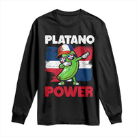 Platano Power Long Sleeve Shirt Funny Dominican Republic Flag Baseball