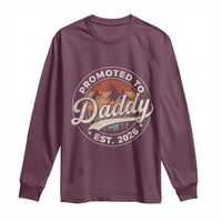 Promoted To Daddy Est 2026 Long Sleeve Shirt Soon to Be Dad Retro Baby Announcement