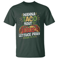 Funny Wanna Taco Bout Jesus Lettuce Pray T Shirt Cinco de Mayo Christian Bible Verse