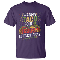 Funny Wanna Taco Bout Jesus Lettuce Pray T Shirt Cinco de Mayo Christian Bible Verse