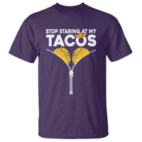 Funny Stop Staring At My Tacos T Shirt Mexican Cinco De Mayo