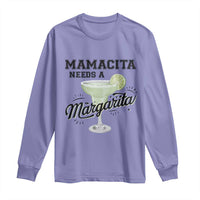 Funny Mamacita Needs A Margarita Long Sleeve Shirt Magarita Cocktail Lover