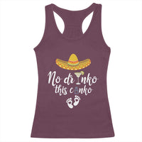 Funny Cinco De Mayo Pregnancy Reveal Racerback Tank Top No Drinko This Cinko Sombrero Hat