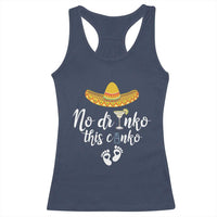 Funny Cinco De Mayo Pregnancy Reveal Racerback Tank Top No Drinko This Cinko Sombrero Hat
