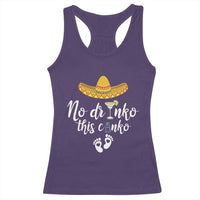 Funny Cinco De Mayo Pregnancy Reveal Racerback Tank Top No Drinko This Cinko Sombrero Hat