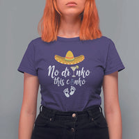 Funny Cinco De Mayo Pregnancy Reveal T Shirt For Women No Drinko This Cinko Sombrero Hat